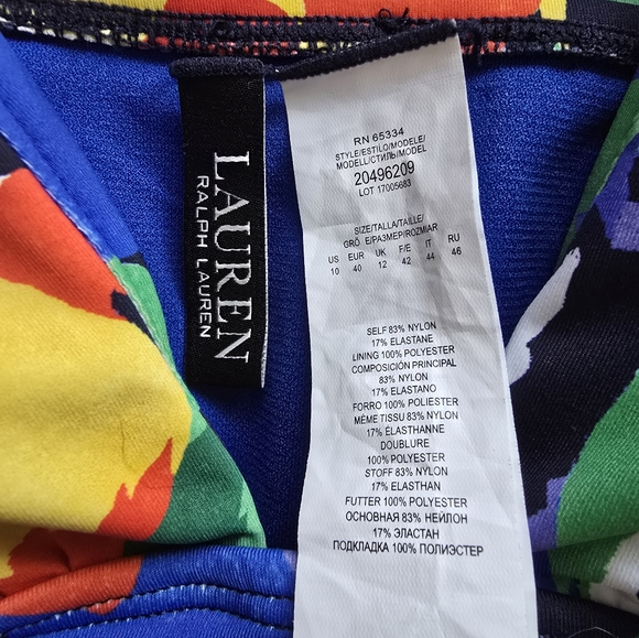 Ralph Lauren Multicolor Floral  One Piece - Picture 3 of 3